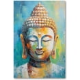 thumbnail image 2 of Buddha Canvas Wall Art Zen Picture Wall Decor Vintage Buddha Statue Painting Print Modern Meditation Living Room Decor Frame (Buddha - 1, 12x18inch (30x45cm)), 2 of 6