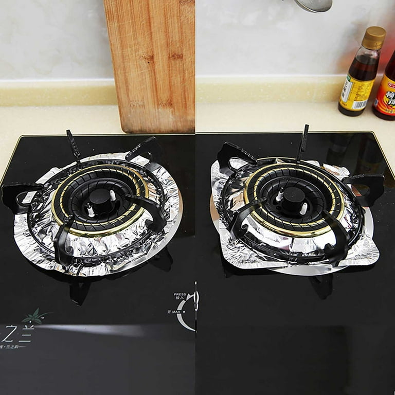 Gas Stove Burner Covers,Disposable Square Oven Liner for Kitchen Stovetop,  Oil Drip Pans, Electric Stoves Bib Liners, Cooktop Replacement Guard, and  Gas Range Protectors 