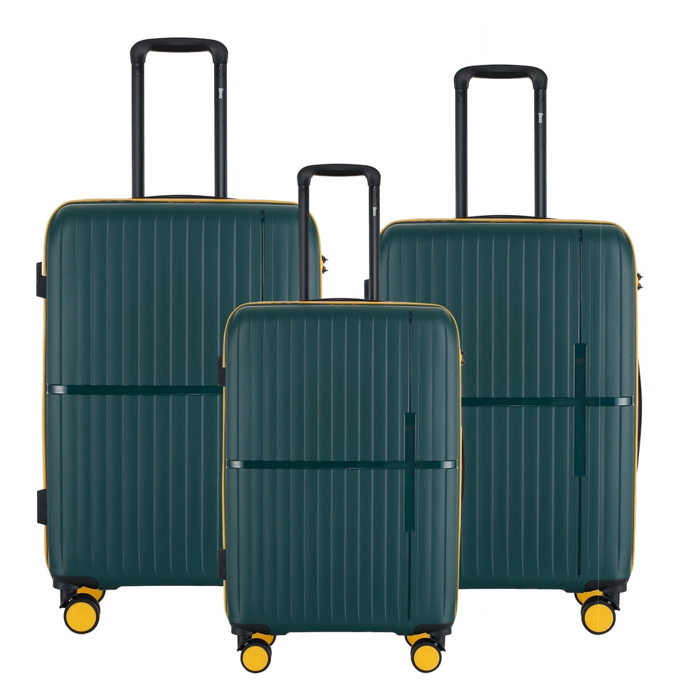 IZOD Expandable Luggage Set - 360 Dual Spinning Wheels - 3 Piece