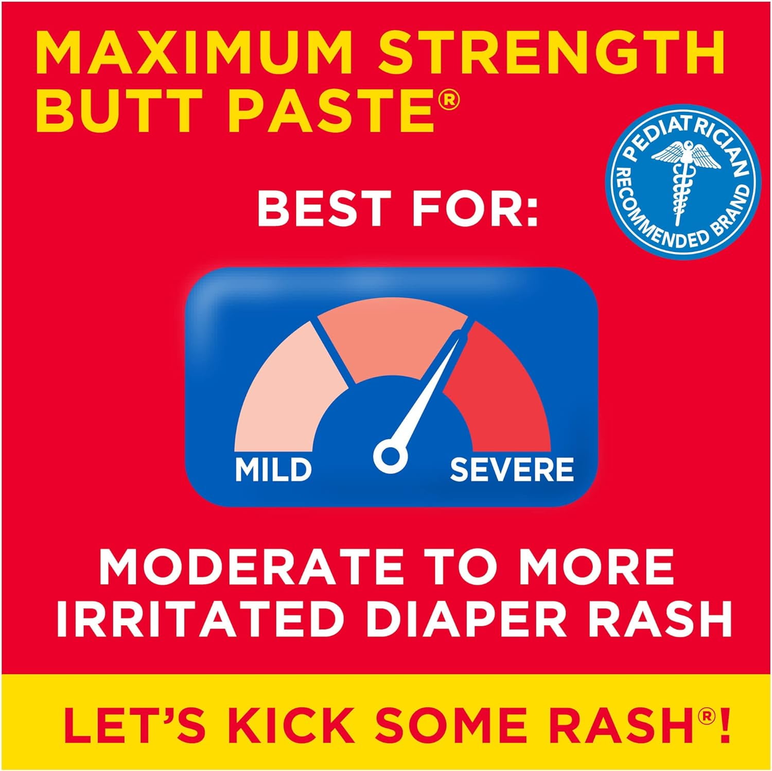 3 pack Boudreaux's Butt Paste Maximum Strength Diaper Rash Ointment, 4oz each