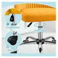 thumbnail image 7 of SONGMY Office Chair Armless Cute Desk Chair Modern Adjustable Swivel Padded Fabric Vanity Task Computer Chair Home Office Desk Chairs with Wheels (Yellow), 7 of 7