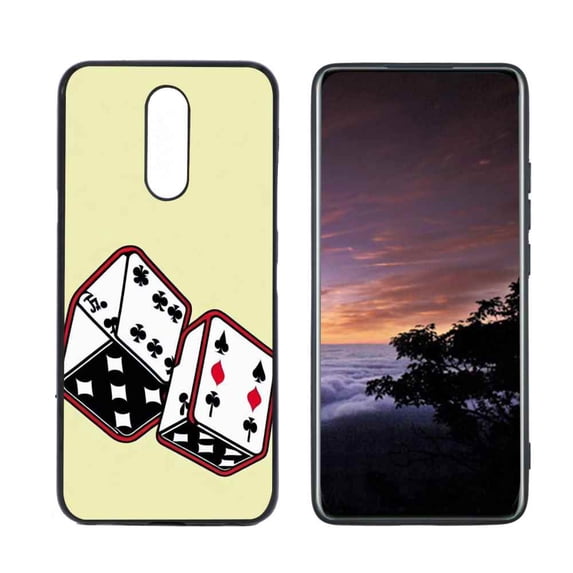 Cards-Casino-16 Phone Case, Degined for LG X4 Case Men Women, Flexible Silicone Shockproof Case for LG X4