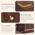 thumbnail image 6 of Aitjunz Modern Nightstand Set of 2, 23'' Tall Bedside Table w/ 2 Drawers for Storage, Wooden Mid Century End Table w/Charging Station & Open Shelf for Bedroom Living Room, 6 of 7