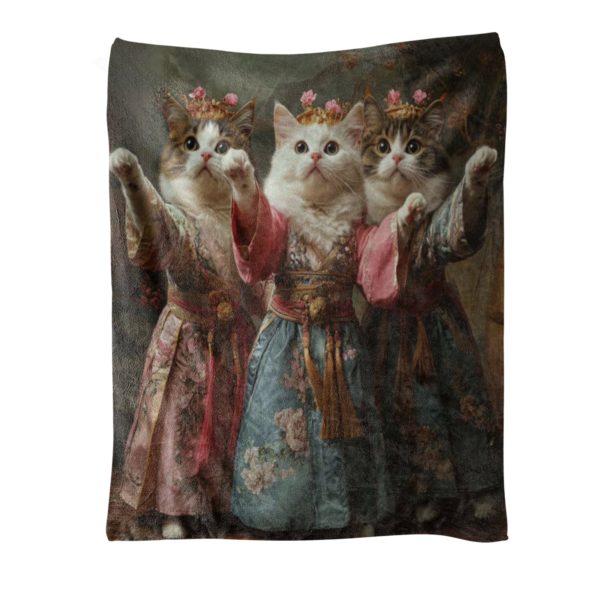 Fleece Blanket for Bed & Sofa - Soft Printed Throw Blanket, Fuzzy Blankets & Throws 50x60 Inches