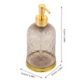 thumbnail image 2 of FUTUREORYY Botella Dispensadora Recargable Para Shampoo Con Transparente Y Borde Dorado Para, 2 of 7