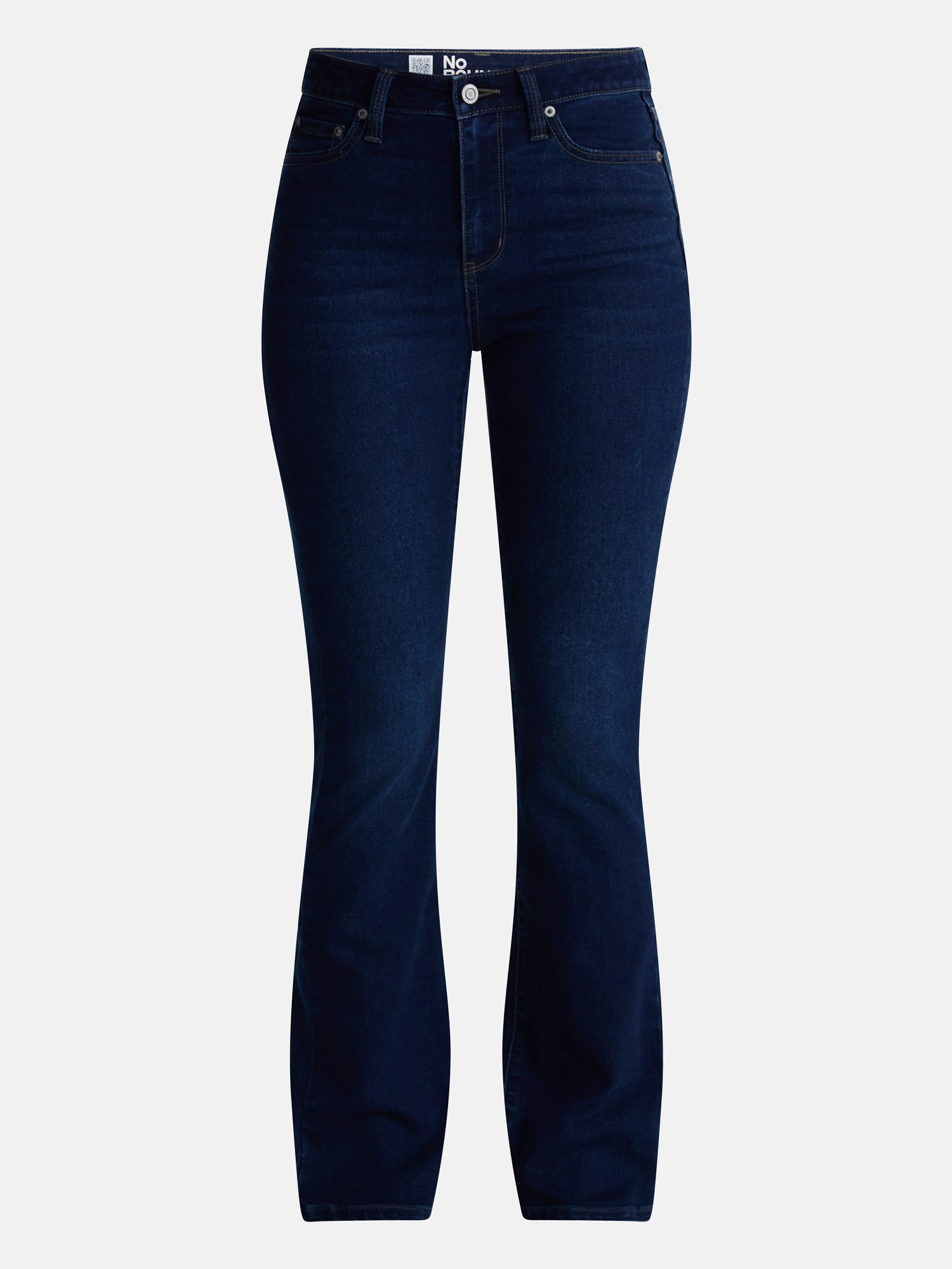 No Boundaries Women's Mid Rise Bootcut Jeans, Dark Wash photo 5