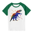 thumbnail image 1 of RXIRUCGD 2025 Vêtements d'Été pour Enfants Tout-Petits Garçons Filles Mode Mignon Col Rond Imprimé Manches Courtes Haut, 1 of 7