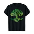 thumbnail image 1 of [Comfortable Fit] Men's Premium Cotton T-Shirt with Celtic Knot Tree Design – Black Graphic Tee for St. Patrick’s Day, Halloween, Christmas & Thanksgiving | All-Season Casual Wear, Round Neck, 100% C, 1 of 6