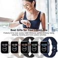 thumbnail image 3 of 5 Pack Bands Compatible with Apple Watch Band 38mm 40mm 41mm 42mm 44mm 45mm, Compatible with iWatch Series 7 6 5 4 3 2 1 SE Women Men Stone/Black/Whit, 3 of 5