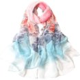 thumbnail image 1 of GFDYREE Foulards pour Femmes Légères Foulards de Mode Imprimé Motif Floral Châle, 1 of 5