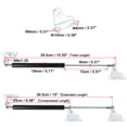 thumbnail image 2 of Unique Bargains 2Pcs 15 inch 100N/22.5LB Universal Lift Supports Struts Shocks Gas Spring for Auto, 2 of 8