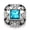 Lake Blue, variant on 5X Pretty Crystal Chunk Charm Snap Button Fit 18mm Drill Snap Jewelry Gift N05-mixed color