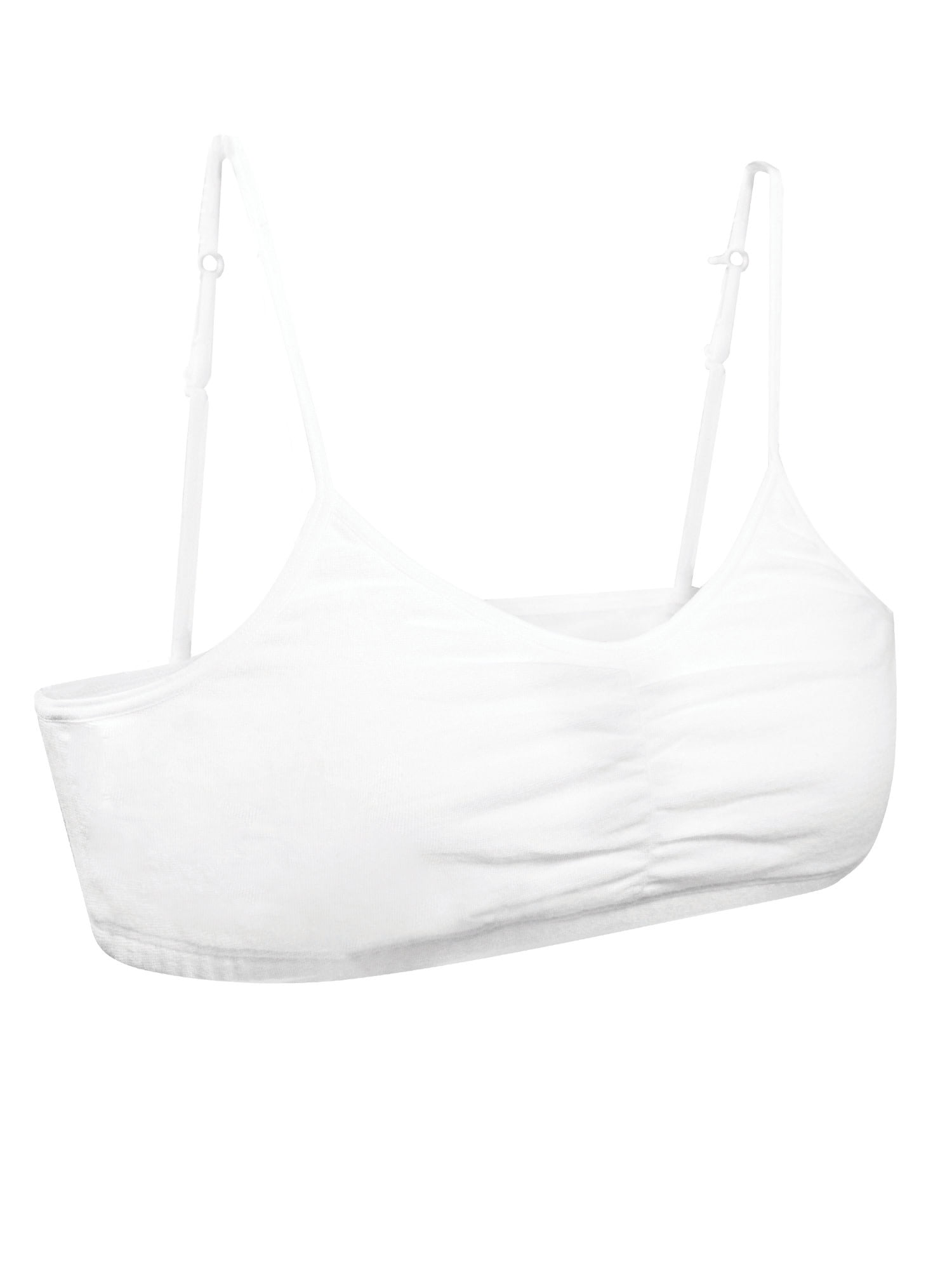 Fruit of the Loom Girls Sports Bra with Removable Pads, 2-Pack, Sizes (28-38)