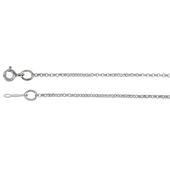 925 Sterling Silver 1.5mm Necklace 30 Inch Rolo Chain With Spring-Ring Chain Necklace for Women and Men