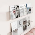 thumbnail image 2 of 2 Pack Porte-Revues en Acrylique Transparent, Étagère Murale de Rangement pour Littérature, Étagère de Présentation pour Chambre, Salon, Couloir et Bureau, 2 of 7
