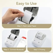NIIMBOT B1 Label Makers, 2 Inch Bluetooth Label Maker Auto Identification Portable Label Printer (Gray)