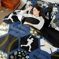 thumbnail image 4 of Castle Fairy Adults Female Men Baseball Gamer Twin Bedding Sets 7-Piece,Abstract Honeycomb Hexagon Bedding Comforter Set Microfiber,Sport Theme Breathable Sheet Sets,Microfiber Bedroom Decor, 4 of 8