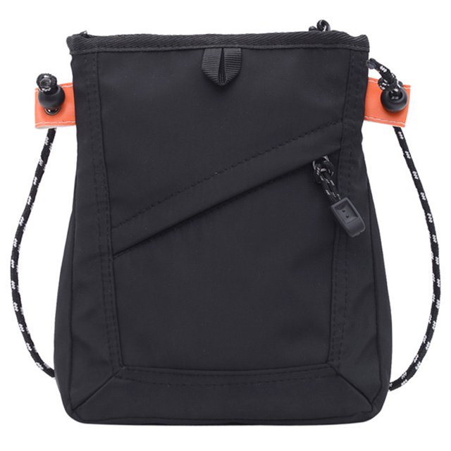 Bolso Bandolera Unisex Impermeable Mini Monedero Ocio Bolso Diario (Negro)