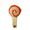 Orange, variant on Squeaky & Bite Dog Plush Blue Lollipop Toy