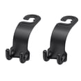 thumbnail image 4 of SHOWERORO 2Pcs Multifunctional Car Hook Black ABS Backseat Hook for Passengers Daily Use, 4 of 8