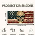 thumbnail image 2 of Vintage style patriotic skull Front License Plate, Metal License Plate, Funny Standard Plates Personalized Novelty Decorative For Men/Women/Boys/Girls Car 6×12 Inch, 2 of 7