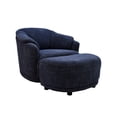 thumbnail image 1 of Sillón Giratorio Savoy con Taburete - Azúl Marino, 1 of 4