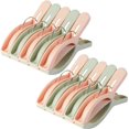 thumbnail image 1 of Paquete de 10 clips para toallas de playa para sillas de playa, tamaño gigante, pinzas de plástico para ropa, pinzas para colgar, artículos grandes para vacaciones en crucero oso de fresa Electrónica, 1 of 6