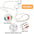 thumbnail image 4 of 2PCS Eyeglasses Chain, Eyeglass Chains Holders Beaded Glasses, Cord Anti-slip Glasses for Women Glasses Cord Lanyard , Sports (Green, Pink, 4 of 7