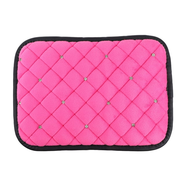 Shisuyan Coussin de Console Centrale de Voiture Peluche Rose Lot de 12.2X9In