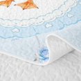 thumbnail image 5 of Manfei Cartoon Coquette Bowknot Quilt Full,Lovely Wildlife Goose Full Bedspread Sets,3pcs,1 Coverlet and 2 Pillowcases, 5 of 7
