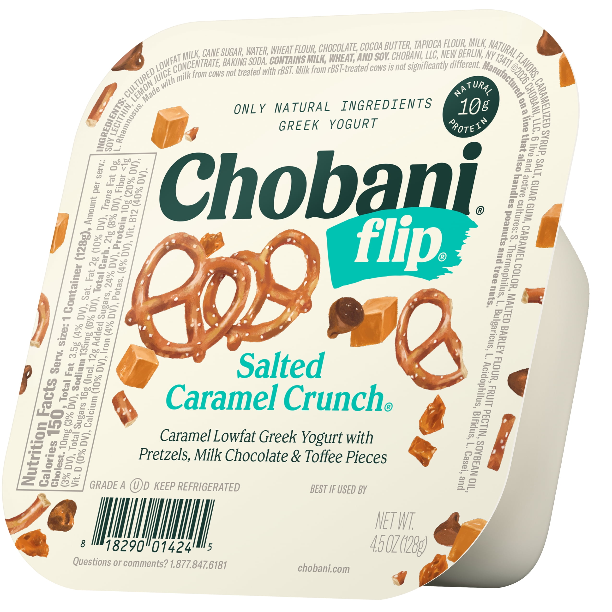 Chobani Flip Low-Fat Greek Yogurt Coconut Caramel Cookie 4.5 oz Cup