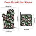 thumbnail image 2 of Naloa Lilies Flowers Oven Mitts and Pot Holders 4 pcs Set, Cooking Baking Grilling Kitchen Oven Glove for Cooking, 2 of 6