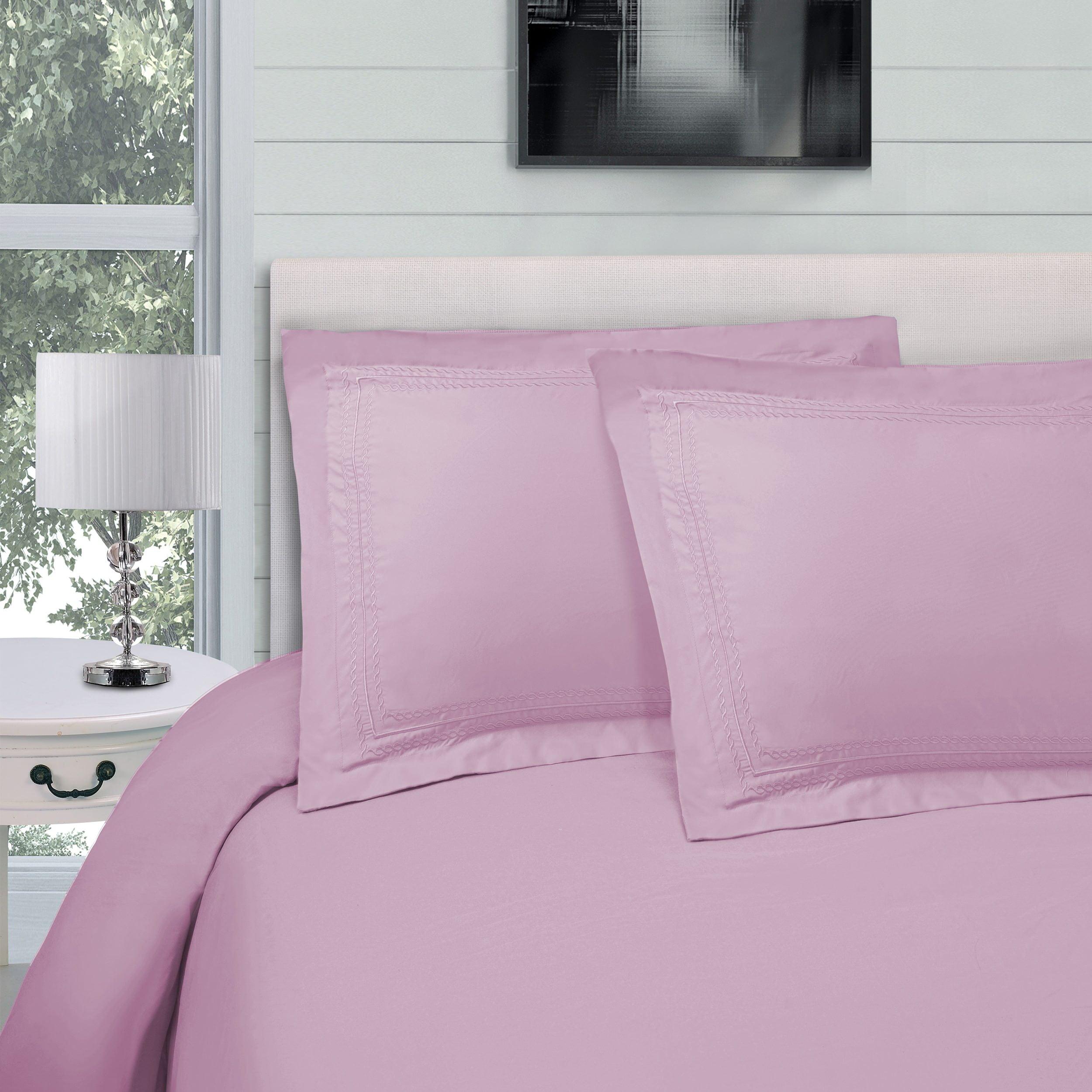 Impressions Kingsgrove Embroidered Microfiber Duvet Cover Set Walmart