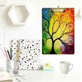 thumbnail image 4 of FMSHPON Rainbow Tree of Life Clipboard Hardboard Wood Nursing Clip Board and Pull for Standard A4 Letter 13x9 inches, 4 of 7