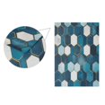 thumbnail image 5 of Yayeee Garden Flag 12"x18" Double Sided Outdoor Yard Lawn Holiday Decorations, Dark Blue Hexagon Patterns, 5 of 6