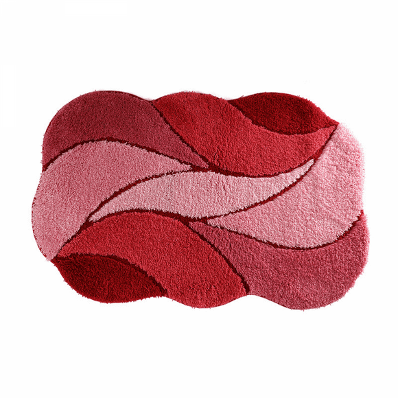 Stylish Mat for Quadrant Shower Corner Bath Rug for Bathroom, Tub Non-Slip Soft Mats Shaggy, Fluffy, Machine Washable