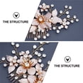 thumbnail image 3 of TABLETREANDS 1Ud Accesorio Capilar Dorado Con Rhinestone Para Realzar Tu Estilo Diario, 3 of 8