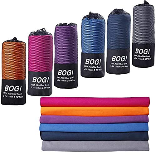 Microfiber Towel Compact Quick Dry Travel Gym Beach Yoga Camping Light weight 