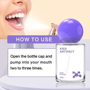 2PC Kiss Artifact Probiotic Freshing Oral Spary 20ml - Mint Flavor