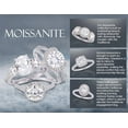 thumbnail image 3 of Everly Women's Created Moissanite and Diamond 14K White Gold Engagement Ring, 3 of 8