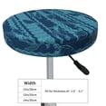 thumbnail image 4 of Bingfone 14 Inch Padded Round Bar Stool Cover Cushion With Elastic Fabric Round Chair Seat - Turtles And Waves, 4 of 7