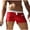 Red, variant on Ynynloco Mens Swim Trunks Swimwear Bathing Suit Swim Brief Square Leg Board Short S-2XL