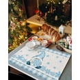 thumbnail image 2 of Christmas Placemats Set of 6 Blue Snowflake Gnome Christmas Placemats for Dining Table Buffalo Plaid Table Mat Winter Holiday Home Party Kitchen Table Decorations, 2 of 6