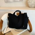 thumbnail image 2 of Bolso de hombro de pana de color sólido retro, nuevo estilo 2025, moda de temperamento, versátil, estilo extranjero, bolso de mensajero debajo del brazo, bolso de mano, 2 of 5