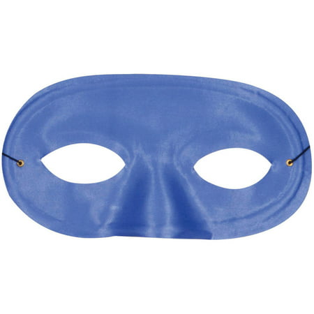 Blue Half Domino Mask Adult Halloween Accessory