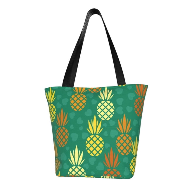 Balery Pineapples1 Bolsa de Hombro con Diseño, Bolsa Grande y Duradera, Bolsa Versátil para Compras