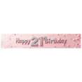 thumbnail image 3 of LUUFILx 21st Birthday Party Supplies Pink Balloon Banner Decorations Happy Celebration Backdrop Photography Props Background Decors, 3 of 8
