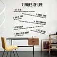 thumbnail image 6 of Inspirational Wall Decals Quotes Large Removable Motivational Vinyl Wall Quotes Stickers 7 Rules of Life Positive Word Sayings Spiritual Wall Decor for Office Living Room Classroom Bathroom, 6 of 6