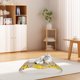 thumbnail image 4 of Combo de cama y poste rascador para gatos, almohadilla grande de cartón corrugado para rascar para gatos de interior, muebles para mascotas, juguete de papel, tablero rascador para gatos, 4 of 6