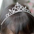 thumbnail image 1 of EIMELI  Big Clearance! 1/2/3 Pack Creative Tiara Wedding Princess Prom Girls Kids Crystal Rhinestone Party Crown Headband, 1 of 5